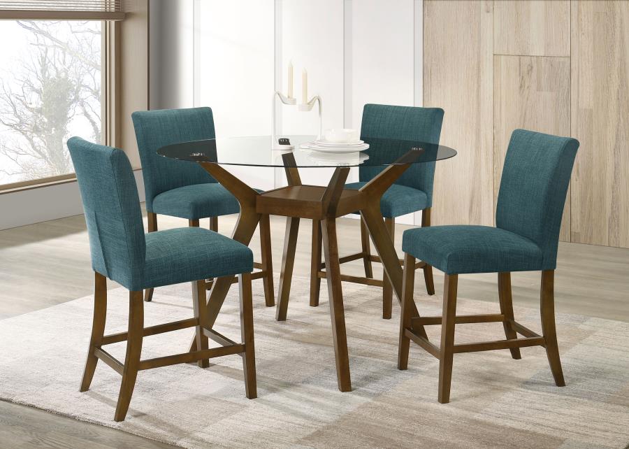 COASTER, PAXTON 5 PIECES COUNTER HEIGHT ROUND DINING SET (4 COLORS), 122178-S5