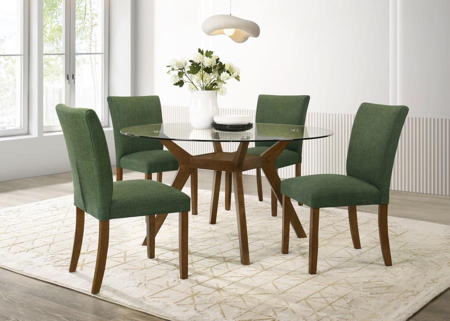 COASTER, PAXTON 5 PIECES  ROUND DINING SET (4 COLORS), 122180-S5