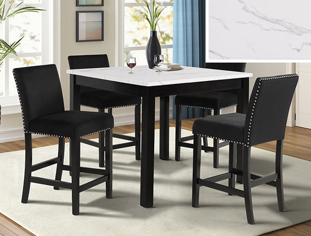 CROWN MARCK, LENNOX 5 PIECES COUNTER HEIGHT DINING SET (2 COLORS), 1715SET