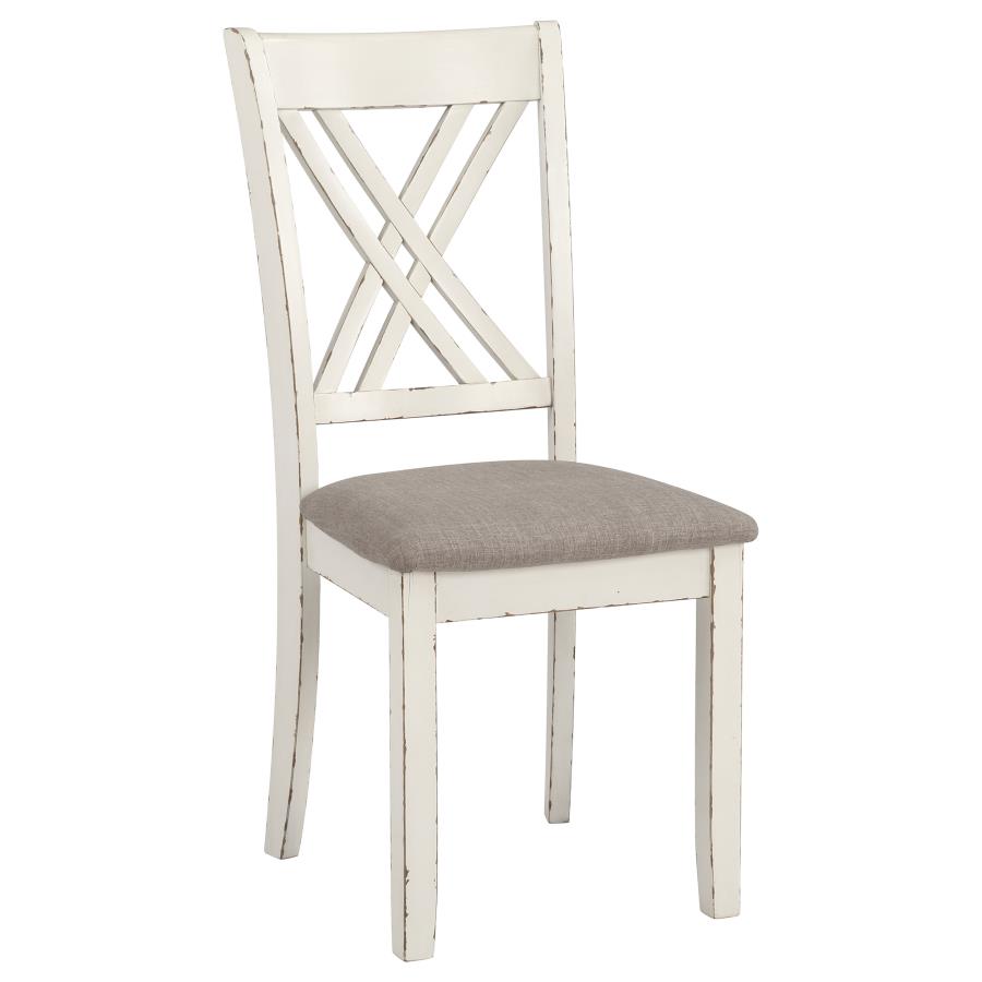 COASTER, FORTRESS VINTAGE VANILLA 7 PIECES DINING SET , 190721