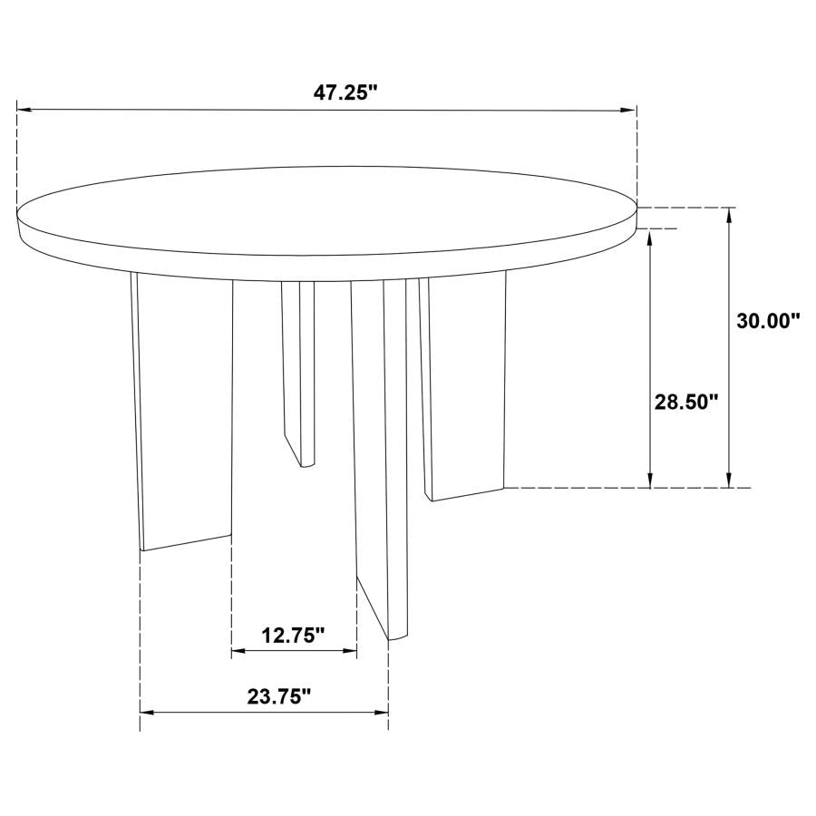 COASTER, STROUSE 5 PIECES ROUND DINING SET (3 COLORS), 193940