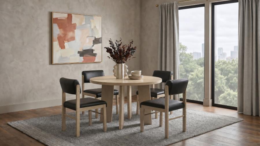 COASTER, STROUSE 5 PIECES ROUND DINING SET (3 COLORS), 193940