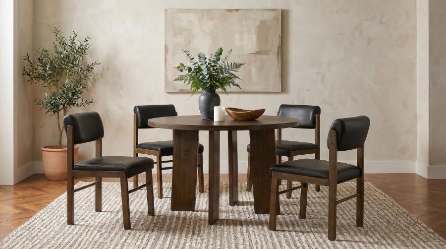 COASTER, STROUSE 5 PIECES ROUND DINING SET (3 COLORS), 193940