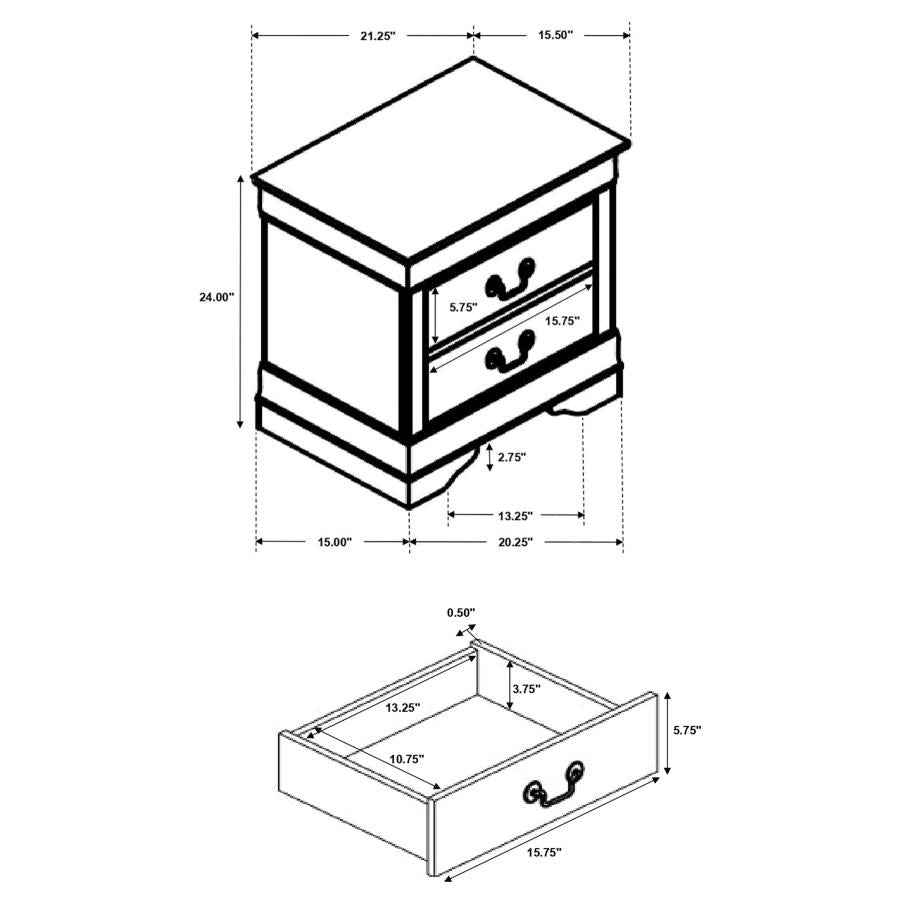 Queen bed frame, dresser, mirror and 1 night stand, 202411Q-S4