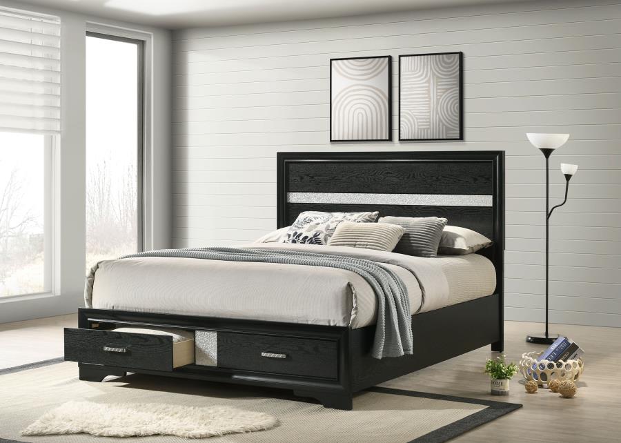 CHRISSY, BED FRAME BLACK, CM7552WH