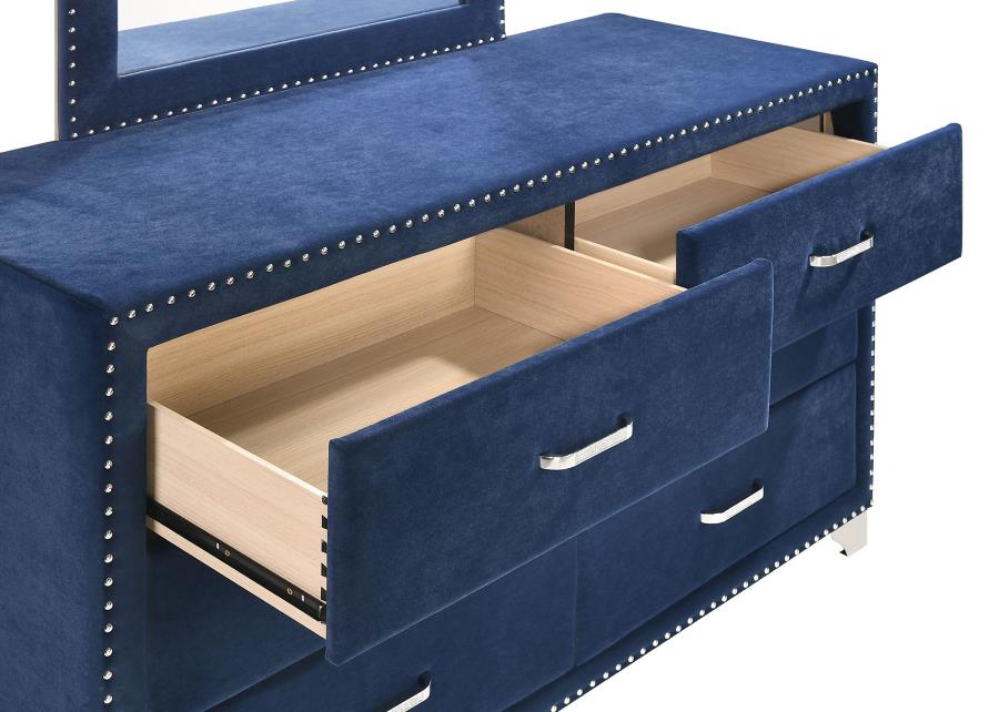 COASTER, BLUE VELVET DRESSER, 223373
