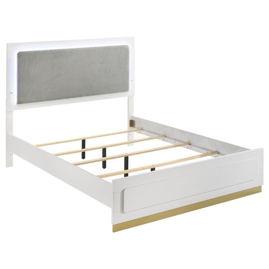 Queen bed frame, dresser, mirror and 1 night stand, 224771Q-S4