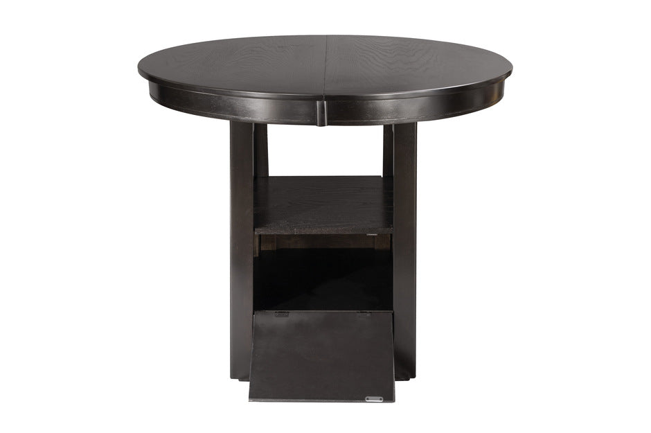 JUNIPERO, ROUND-OVAL COUNTER  HEIGHT 5 PIECES WITH STORAGE BASE, 2423