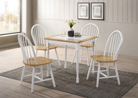 Carlene 5 PIECES SQUARE DINING SET, 4191-S5
