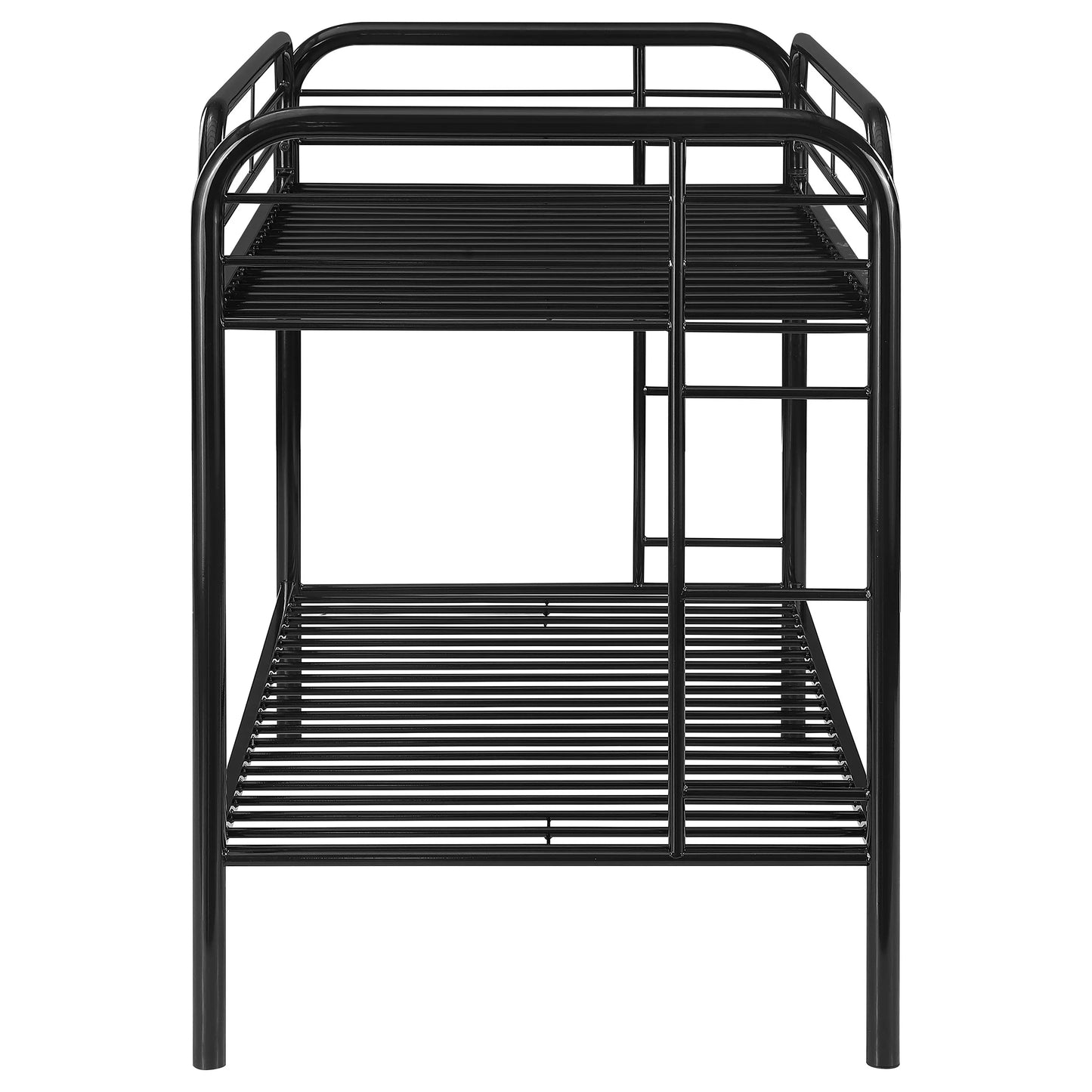 TWIN/TWIN BLACK METAL BUNK BED, 819BK