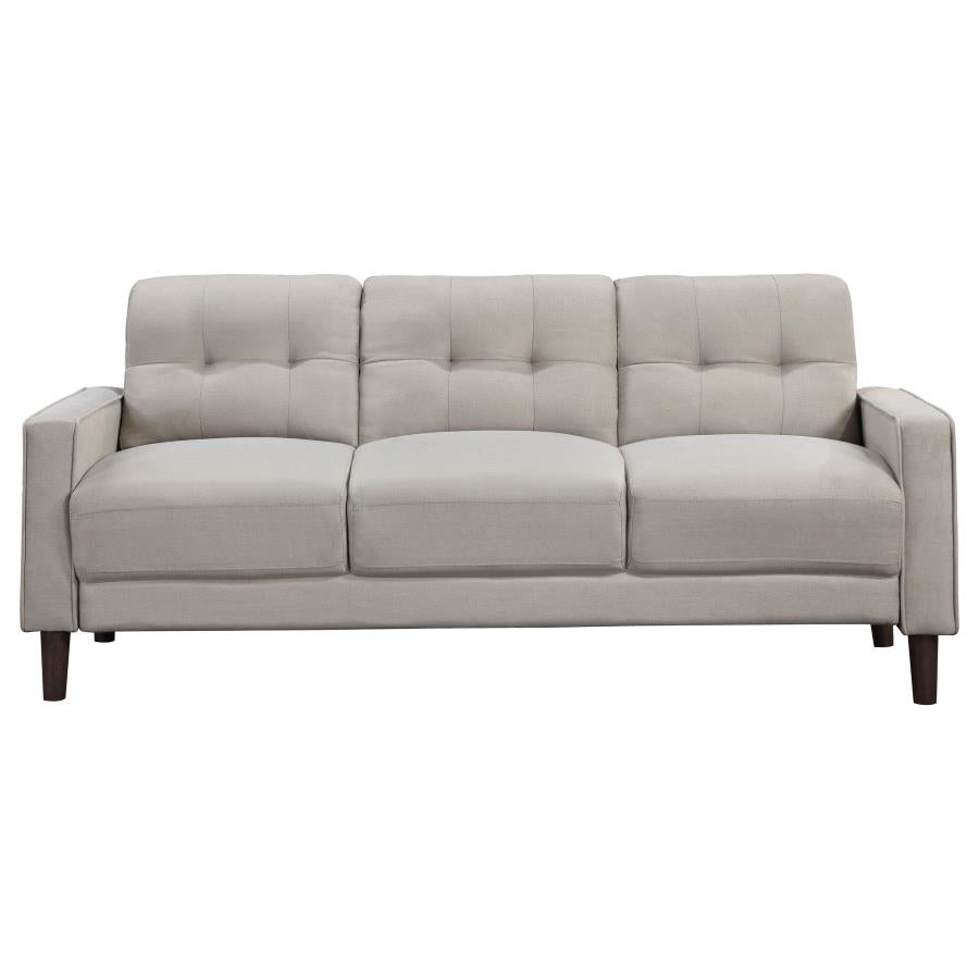 Bowen Upholstered Track Arm Tufted Sofa Beige, 506785