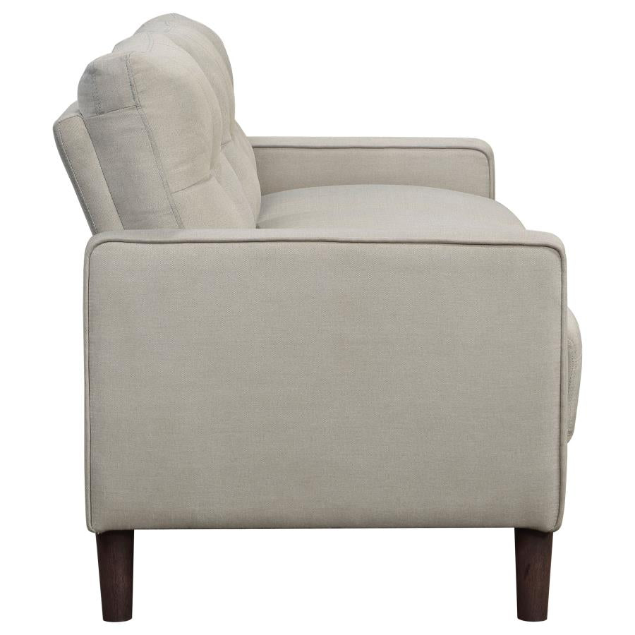 Bowen Upholstered Track Arm Tufted Sofa Beige, 506785