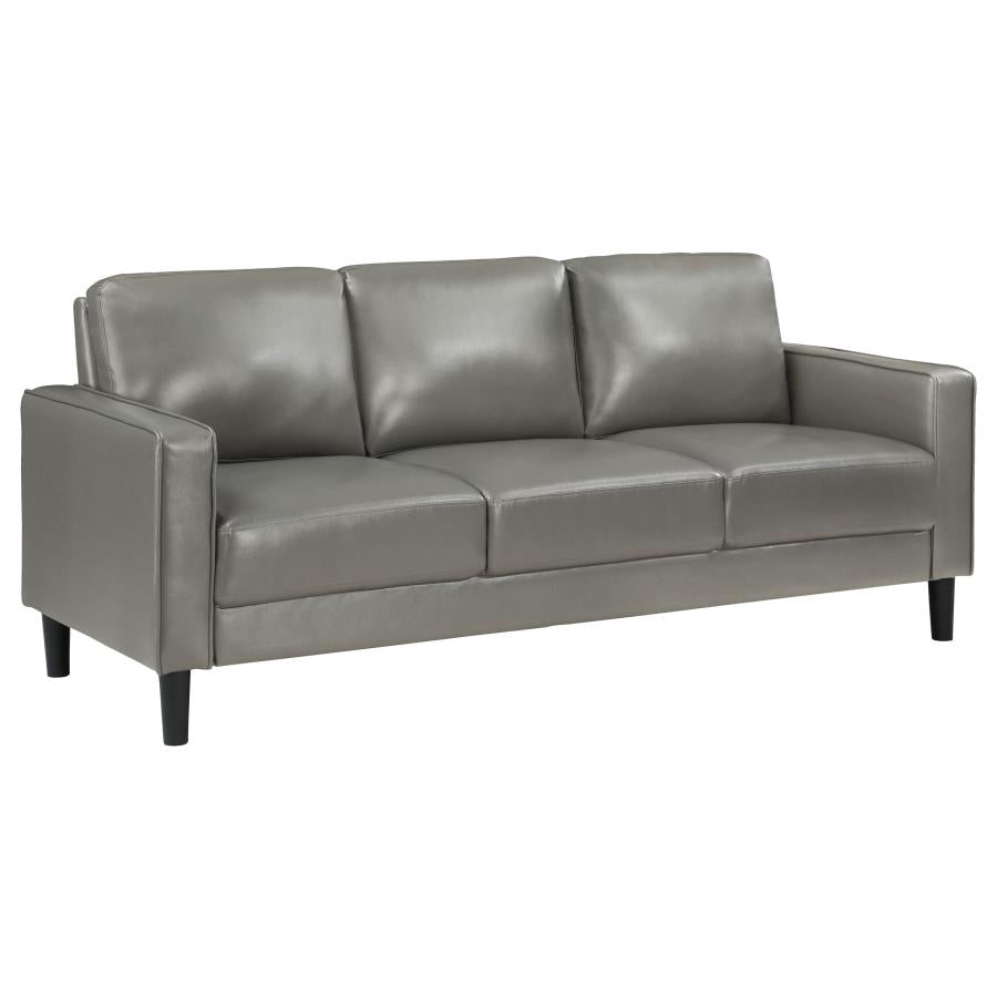 Ruth Upholstered Track Arm Sofa Grey, 508365