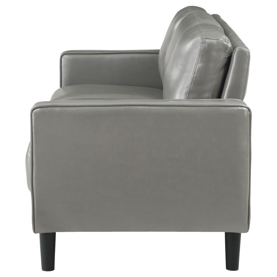 Ruth Upholstered Track Arm Sofa Grey, 508365