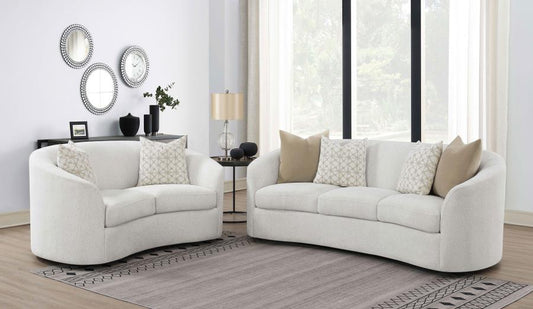 COASTER, RAINN 2 PIECES SOFA SET BOUCLE UPHOLSTERED SLOPED ARM, 509171-S2