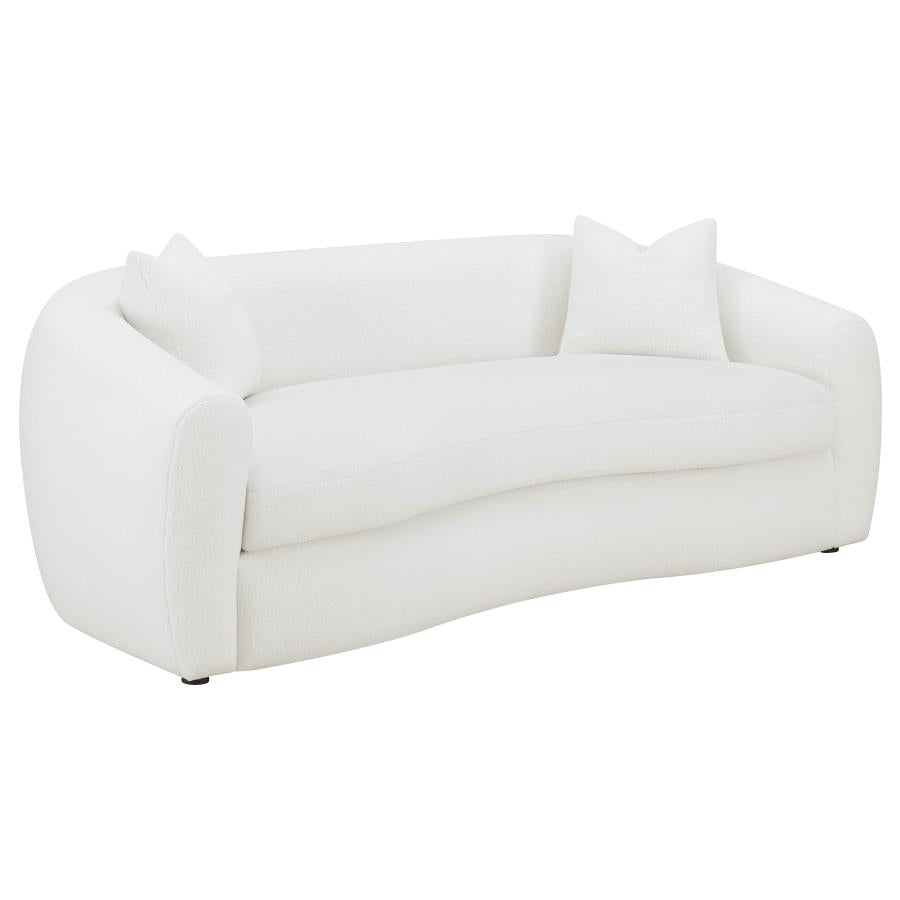 COASTER, ISABELLA 2 PIECES FAUX SHEEPSKIN UPHOLSTERED SOFA SET, 509871-S2