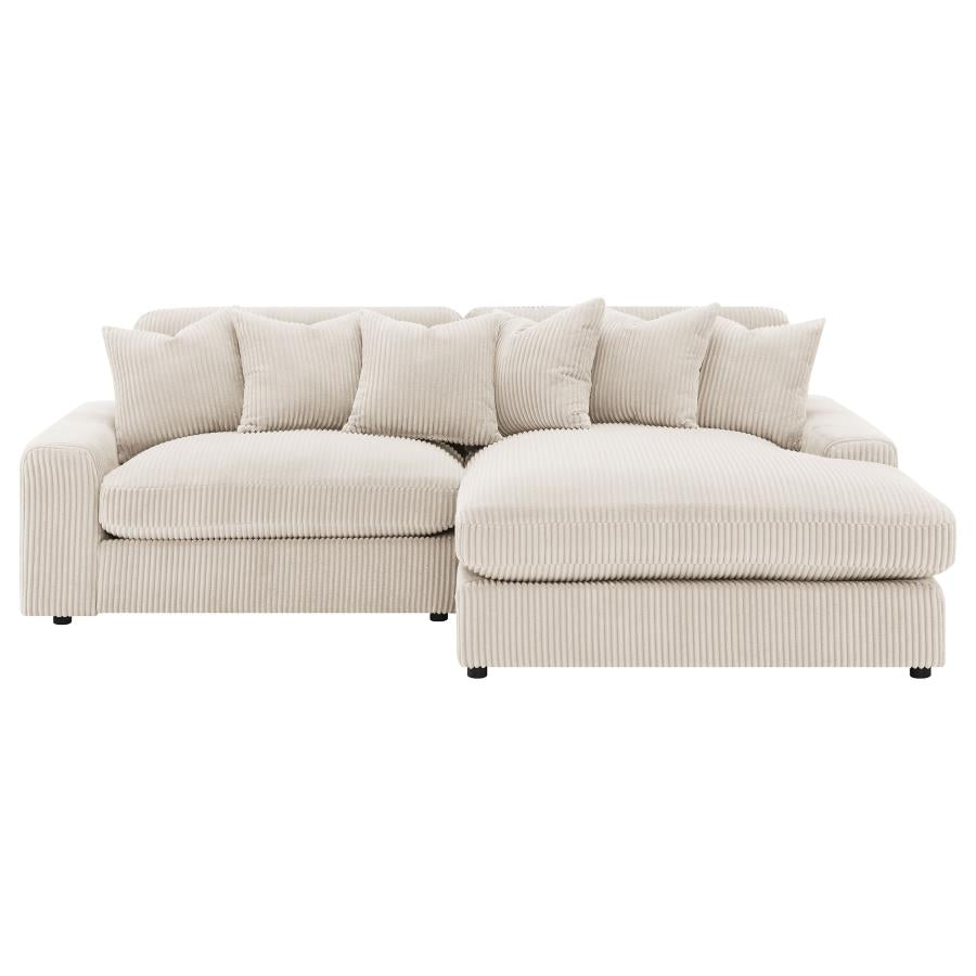 COASTER, BLAINE REVERSIBLE CHAISE SECTIONAL SOFA (2 COLORS), 509900
