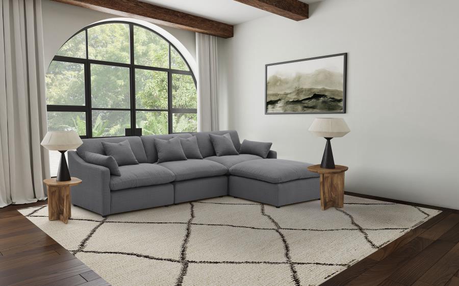 COASTER, HOBSON MODULAR 4 PIECES SECTIONAL SOFA (2 COLORS), 551451