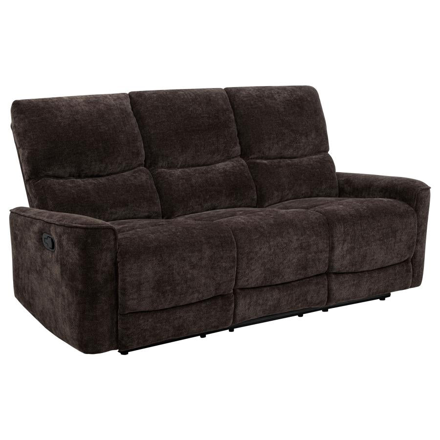 COASTER,  NAVARRO RECLINING SOFA SET DARK BROWN, 609571-S2