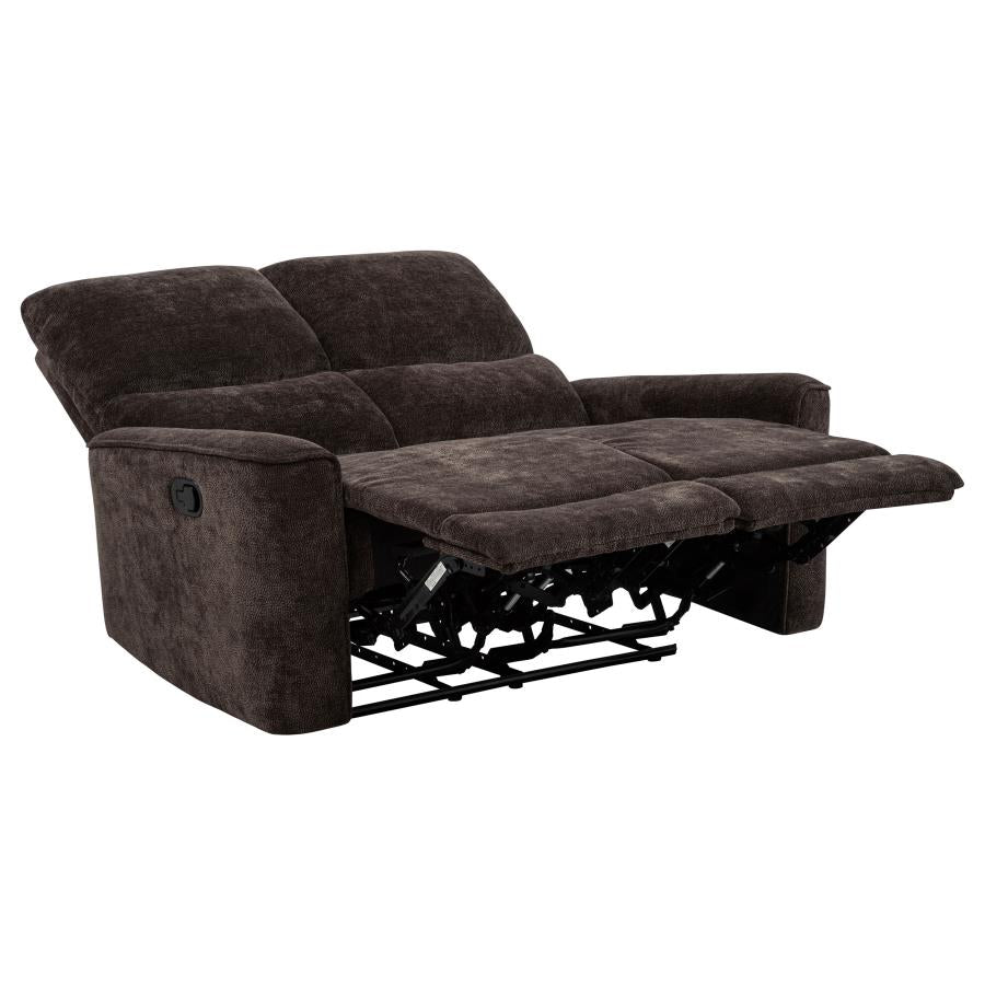 COASTER,  NAVARRO RECLINING SOFA SET DARK BROWN, 609571-S2
