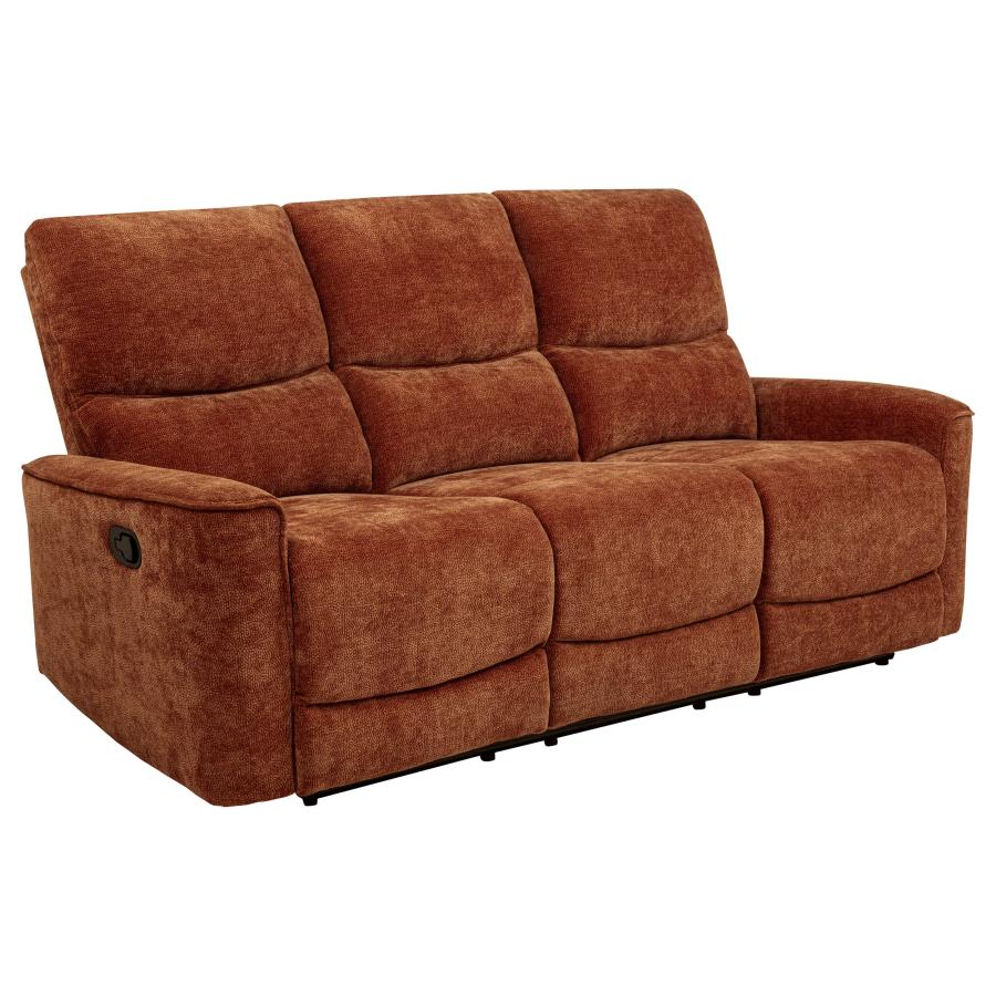 COASTER,  NAVARRO RECLINING SOFA SET ORANGE, 609574