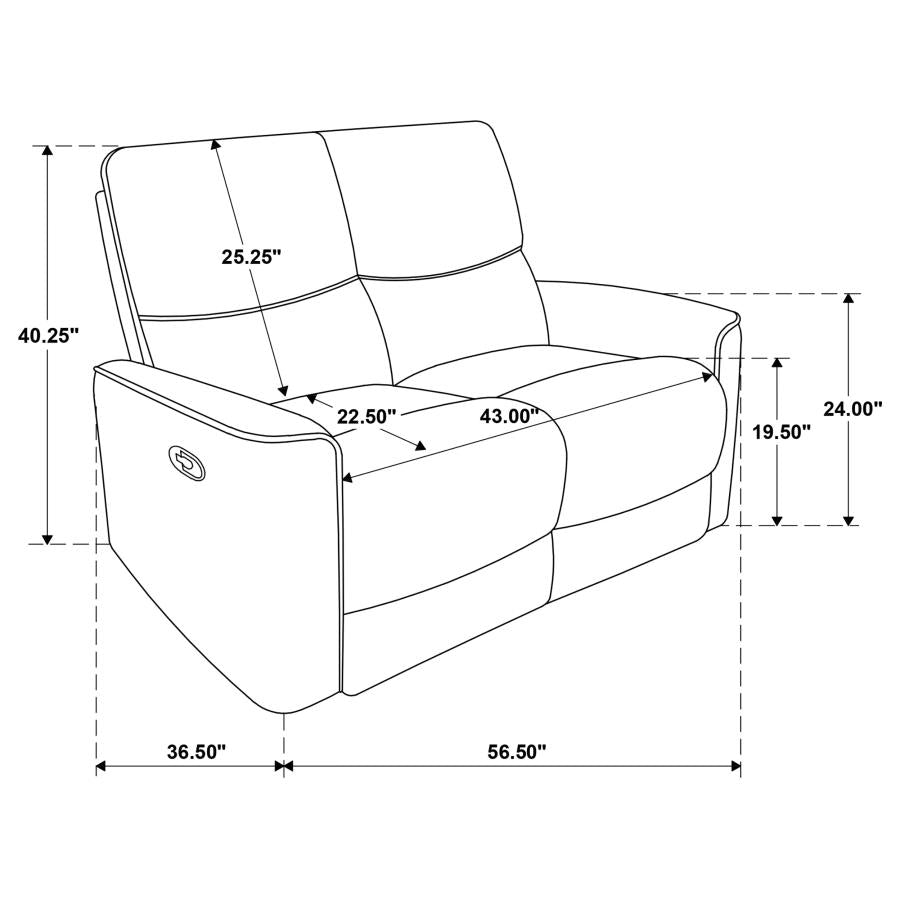 COASTER,  NAVARRO RECLINING SOFA SET ORANGE, 609574