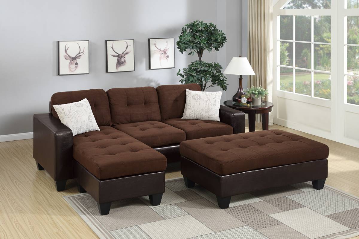 REVERSIBLE SECTIONAL WITH OTTOMAN, F6928