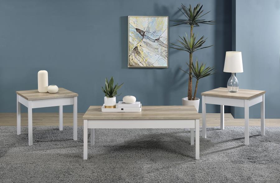 COASTER, 3 PIECES COFFEE TABLE SET
