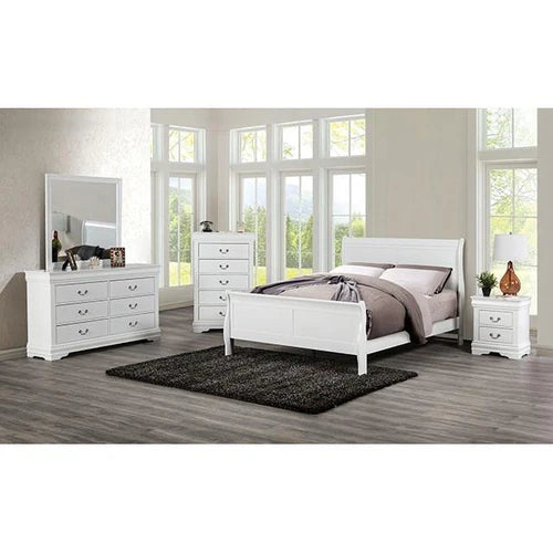 Louis Philippe 4-piece Bedroom Set , FM7866WH