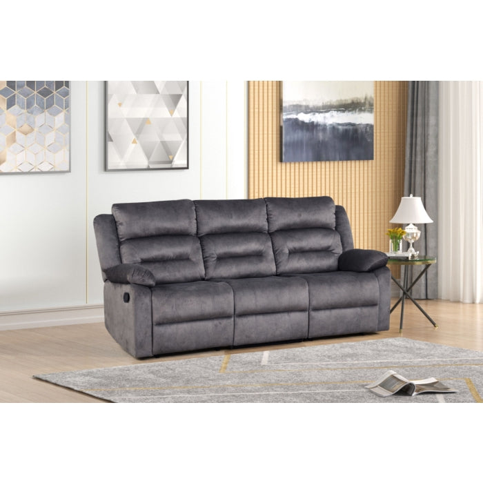 POWER RECLINING SOFA SET  GRAY, 8080