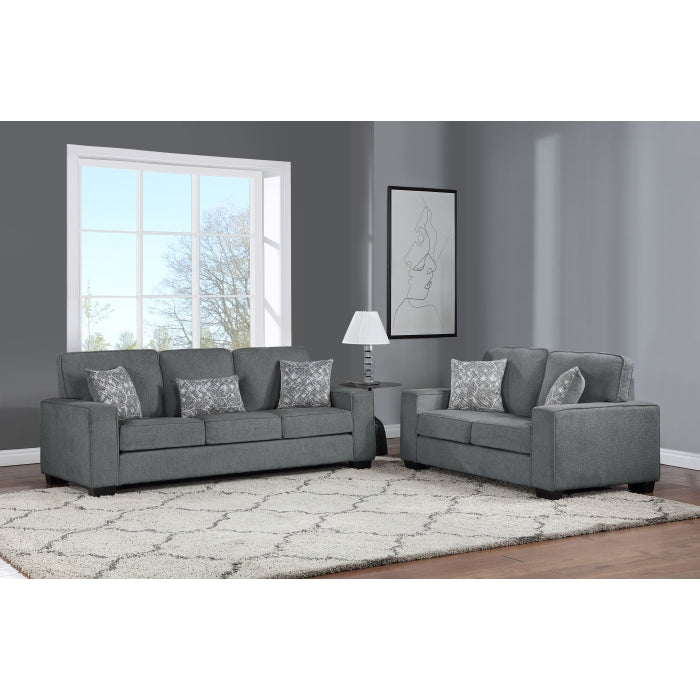 Sofa Set gray fabric, 8180