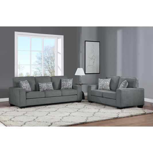 Sofa Set gray fabric, 8180