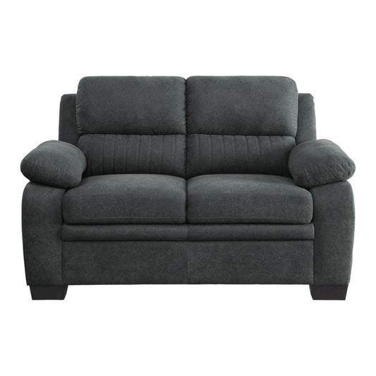 HOMELEGANCE, DARK GRAY LOVE SEAT, 9333DG-LV