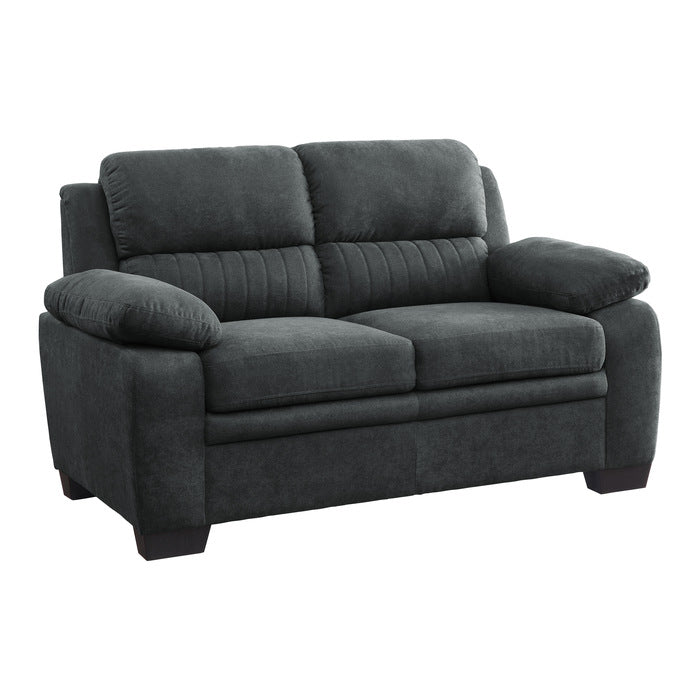 HOMELEGANCE, DARK GRAY LOVE SEAT, 9333DG-LV