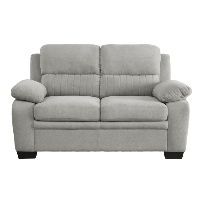 HOMELEGANCE, LIGHT GRAY LOVE SEAT, 9333GY-LV