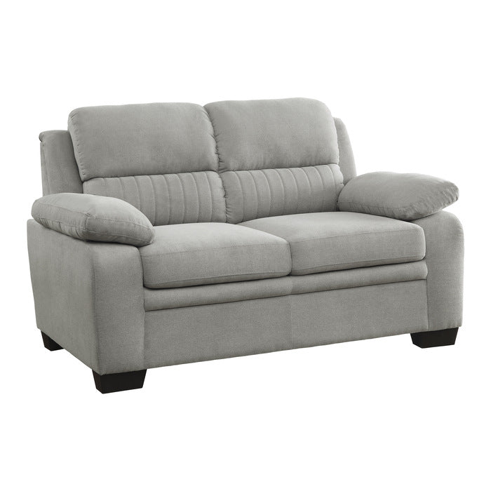 HOMELEGANCE, LIGHT GRAY LOVE SEAT, 9333GY-LV