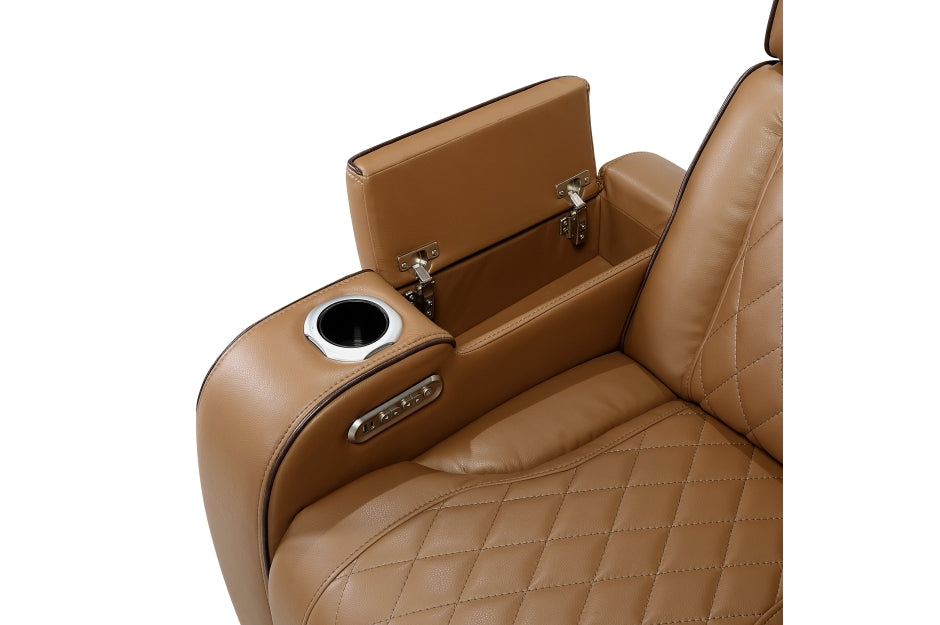 HOMELEGANCE, FAIRWAY II FAUX LEATHER POWER RECLINING SECTIONAL , 9516TPES