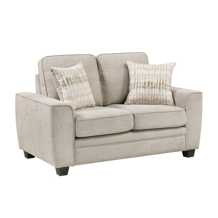 HOMELEGANCE, ZANDER TAUPE CHENILLE LOVE SEAT , 9745TP*2