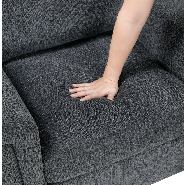 HOMELEGANCE, CHELSEA DARK GRAY CHENILLE LOVE SEAT , 9746DG*2