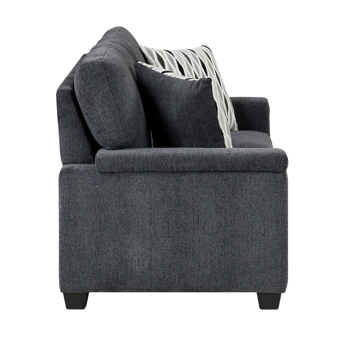HOMELEGANCE, CHELSEA DARK GRAY CHENILLE LOVE SEAT , 9746DG*2