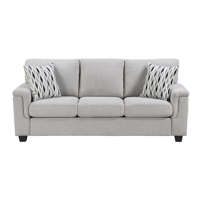 HOMELEGANCE, CHELSEA LIGHT GRAY CHENILLE SOFA , 9746GY*3