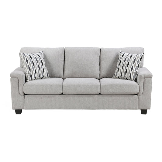 HOMELEGANCE, CHELSEA LIGHT GRAY CHENILLE SOFA , 9746GY*3