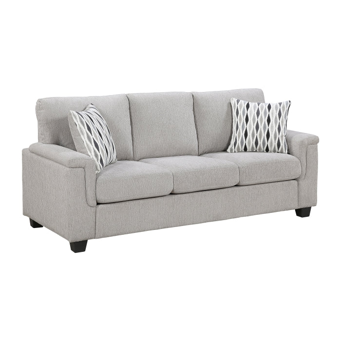 HOMELEGANCE, CHELSEA LIGHT GRAY CHENILLE SOFA , 9746GY*3