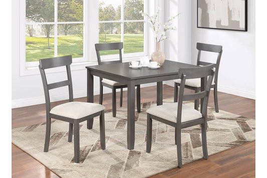 5 PIECES DINING SET GRAY, F2621