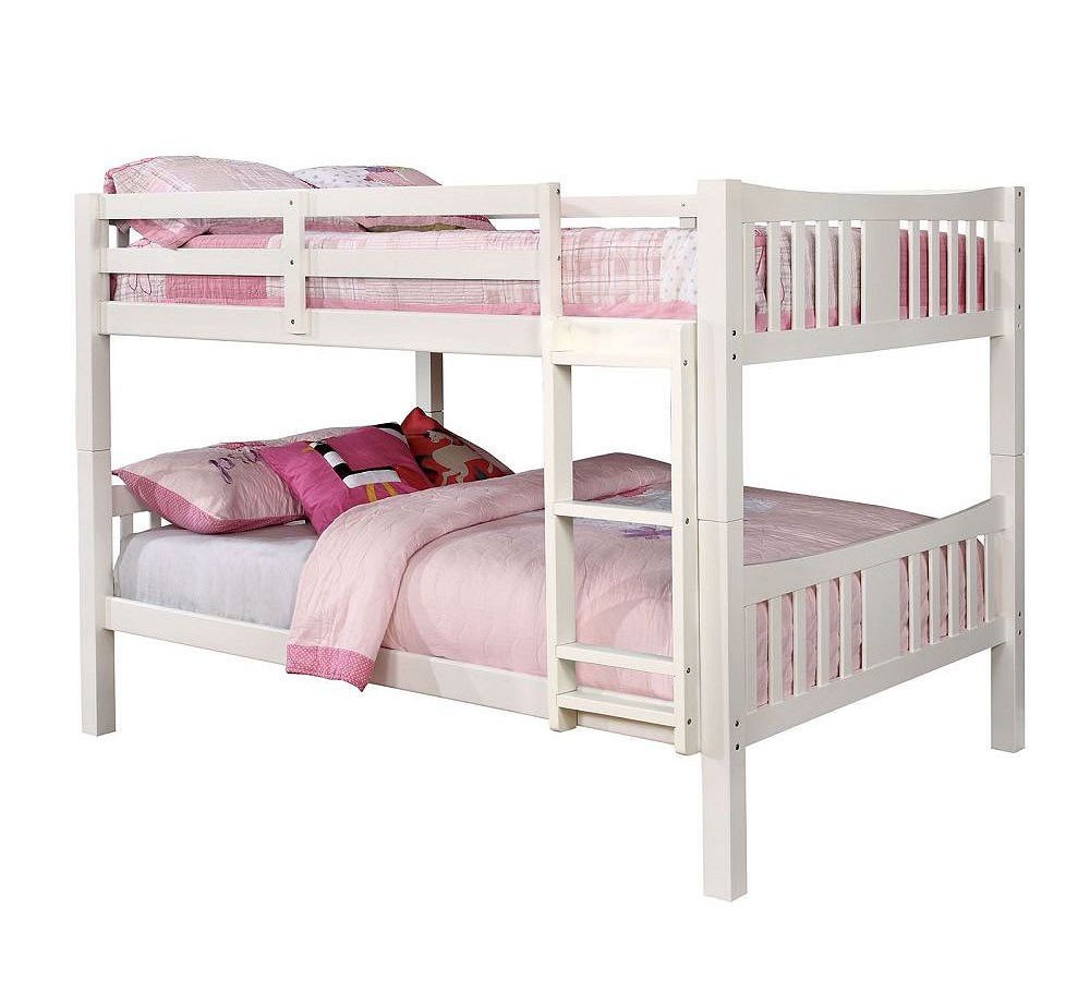 CAMERON, WHITE FULL/FULL BUNK BED , CM-BK929F-WH