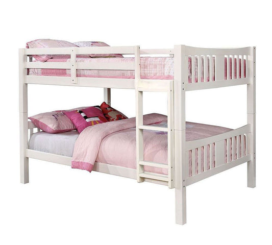CAMERON, WHITE FULL/FULL BUNK BED , CM-BK929F-WH