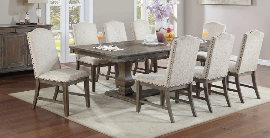 9 PIECES FORMAL DINING SET, F2527