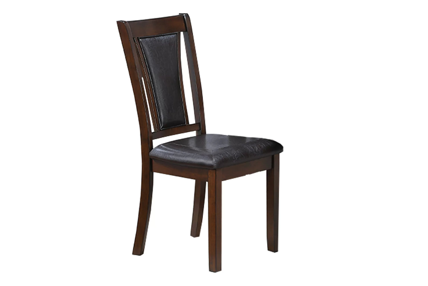 6 PIECES DARK WALNUT DINING SET WITH BENCH, F2635