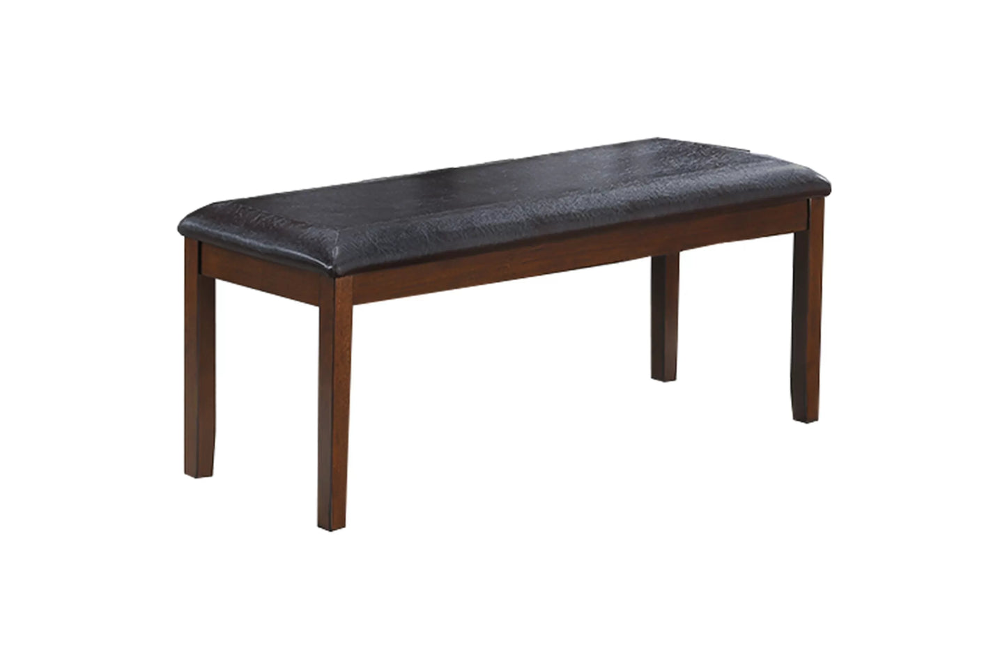 6 PIECES DARK WALNUT DINING SET WITH BENCH, F2635