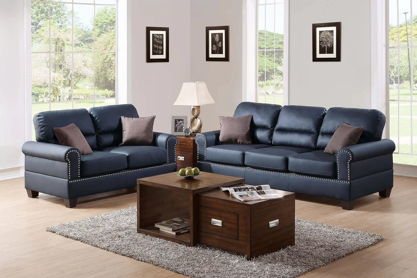 Poundex, 2 Pieces sofa set , F7878